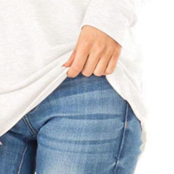 Boho Long Sleeve Leopard Color Block Tunic Shirt Top - Picture 6 of 8